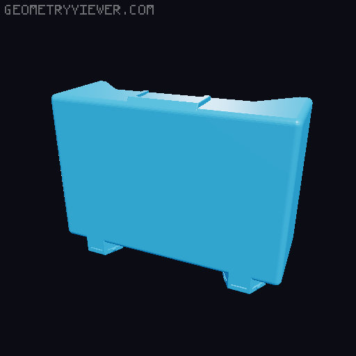 Storage box for Honeycomb storage wall - many sizes 3D model thumbnail