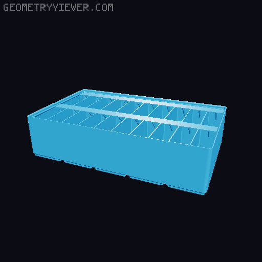 Gridfinity Ultra Light Bins - Divider Label Edition 3D model thumbnail