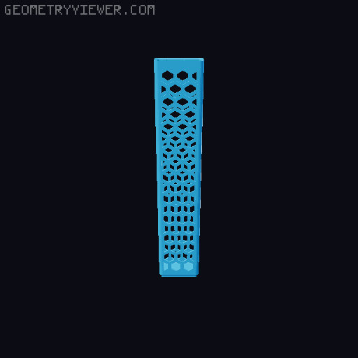 Gridfinity Hex Bins all sizes 3D model thumbnail