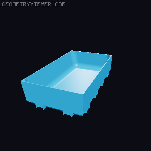 Modular Drawer Organizer Remix 3D model thumbnail