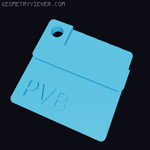 Material Swatch with Mounting Brackets 3D model thumbnail