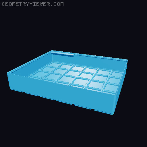 Gridfinity cups height 6 (46mm) collection 3D model thumbnail