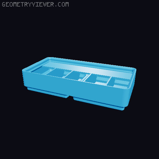 Gridfinity Ultra Light Bins - Divider Label Edition 3D model thumbnail