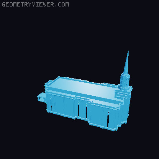 St Louis Temple Tea Light 3D model thumbnail