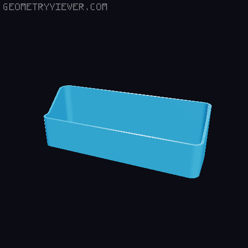 Bin for Ikea skadis - 564 models - hooks need support 3D model thumbnail