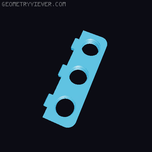 DDD Printable Wall Control System 3D model thumbnail