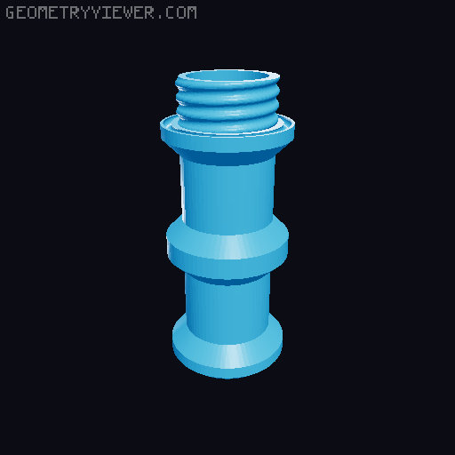 Double TPU Seal EDC Container 3D model thumbnail