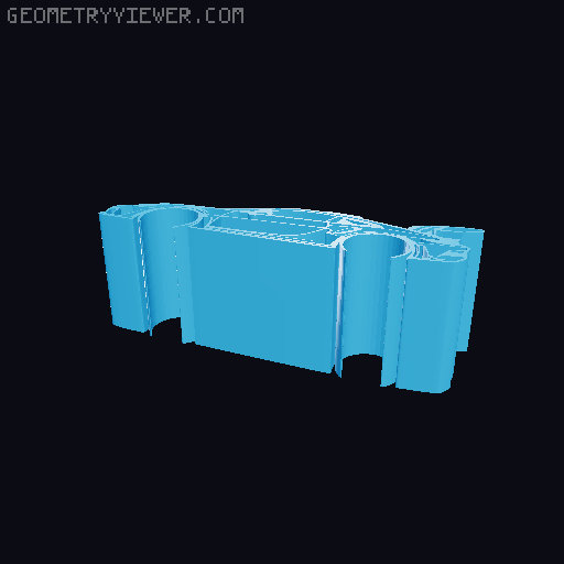 Car silhouettes! different models 3D model thumbnail