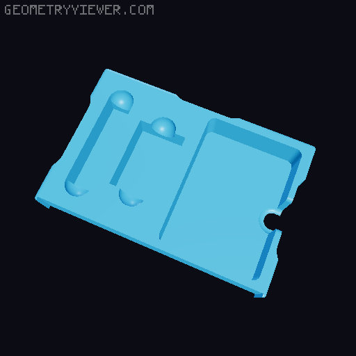 Photo Caddy Board Game Inserts - Fleet: the Dice Game, Snacktime, Bako dig n write, Kaikoro roll and write 3D model thumbnail