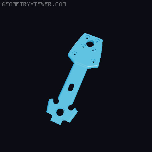 6DoF Robot Arm (Six-Axis 3D printed Robotic Arm) 3D model thumbnail
