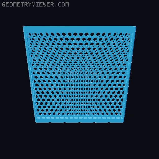Gridfinity Hex Bins all sizes 3D model thumbnail