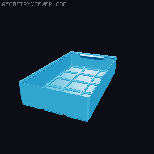 Gridfinity cups height 6 (46mm) collection 3D model thumbnail