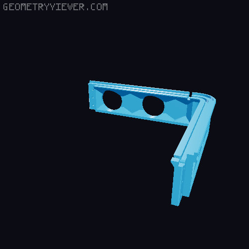Ventilation with Fan Mounts 3D model thumbnail