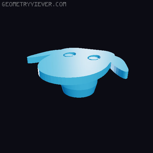 Toilet Paper Sheep Conical Socket 3D model thumbnail