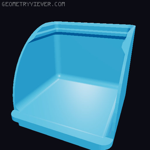 Gridfinity rouded bins collection all sizes 3D model thumbnail