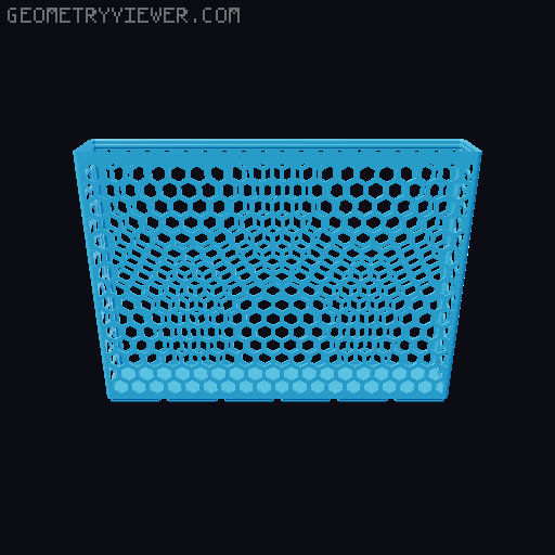 Gridfinity Hex Bins all sizes 3D model thumbnail