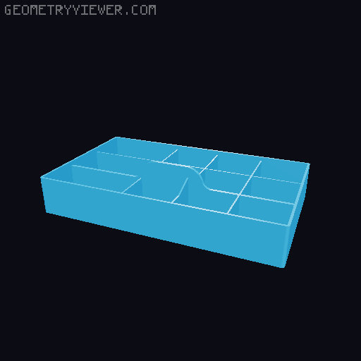 Modular Organizer 3D model thumbnail