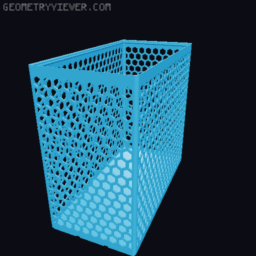 Gridfinity Hex Bins all sizes 3D model thumbnail