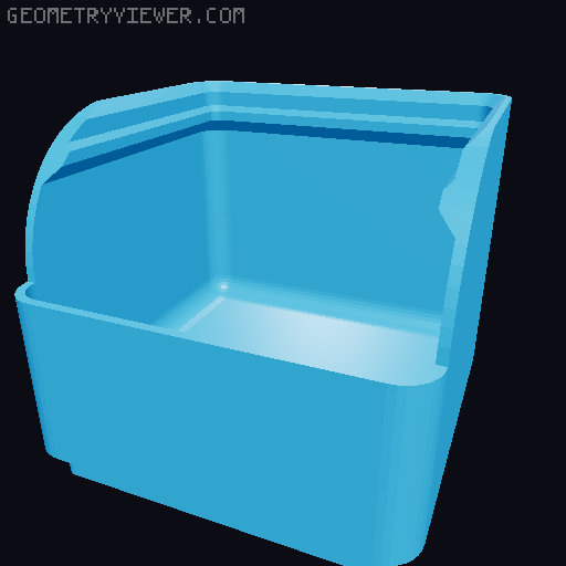 Gridfinity rouded bins collection all sizes 3D model thumbnail