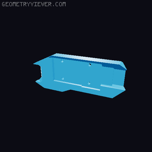 Solenoid Gryphon Neutron files, buffer tube, etc 3D model thumbnail