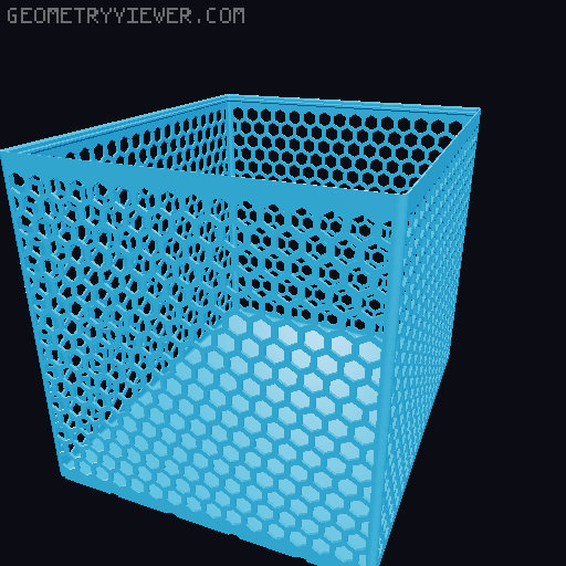 Gridfinity Hex Bins all sizes 3D model thumbnail