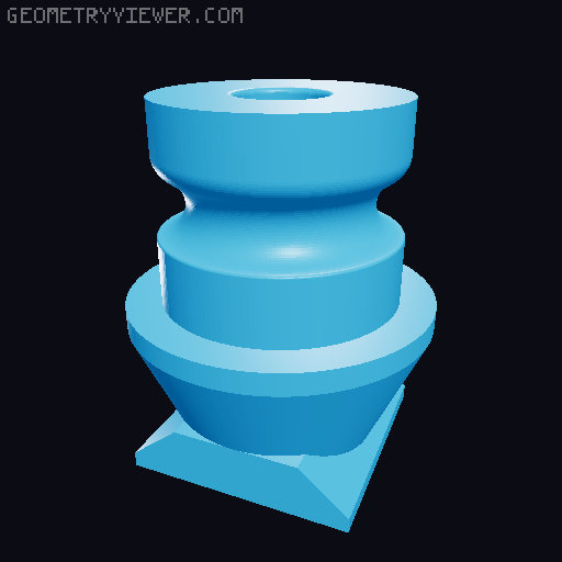 Variable mobile phone holder with clamp 3D model thumbnail