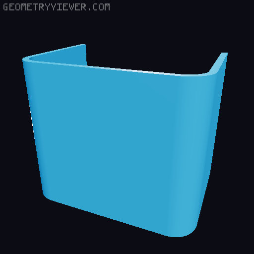 XL Version of X1C Waist Shoot removable bucket 3D model thumbnail