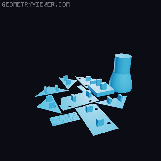 Lunar Lander Kit (No Support, No AMS, No Glue) 3D model thumbnail