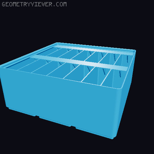 Gridfinity Ultra Light Bins - Divider Label Edition 3D model thumbnail