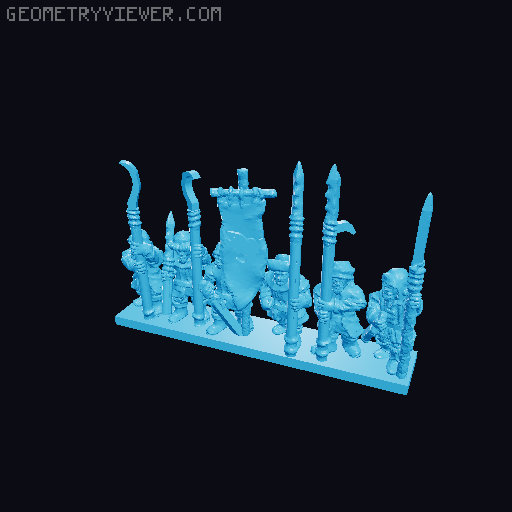 Lake-Town Warmaster Army 10mm Scale 3D model thumbnail