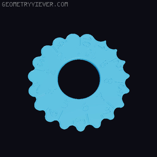 Fillet diameter radius gauge | Workshop coaster 3D model thumbnail