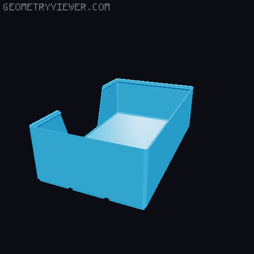 Gridfinity wall cutout collection 3D model thumbnail
