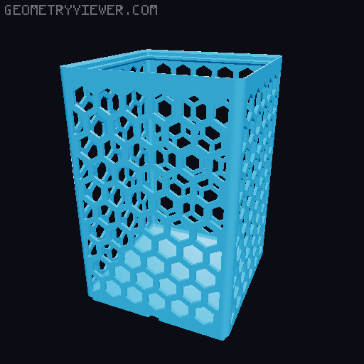 Gridfinity Hex Bins all sizes 3D model thumbnail
