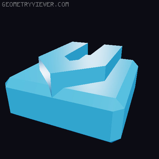 PrintABlok:WritersBloks interlocking letter blocks 3D model thumbnail