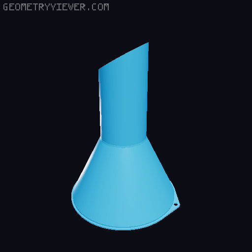 Funnels. Various sizes 25mm to 200mm 3D model thumbnail