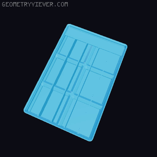 Gridfinity Ultra Light Bins - Divider Label Edition 3D model thumbnail