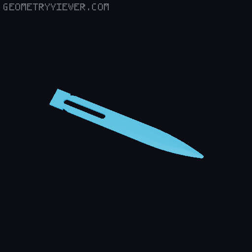 Assassins creed hidden blade 3D model thumbnail