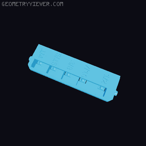 Better bit holders for Milwaukee 48-89-4630 / Shockwave Case 3D model thumbnail