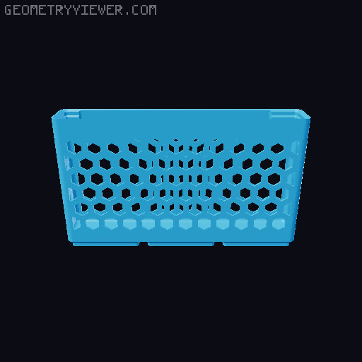Gridfinity Hex Bins all sizes 3D model thumbnail