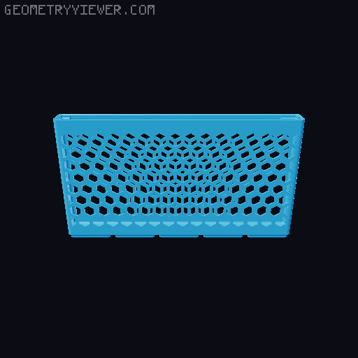 Gridfinity Hex Bins all sizes 3D model thumbnail