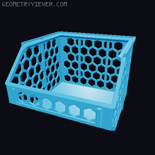 Stackable Baskets 3D model thumbnail