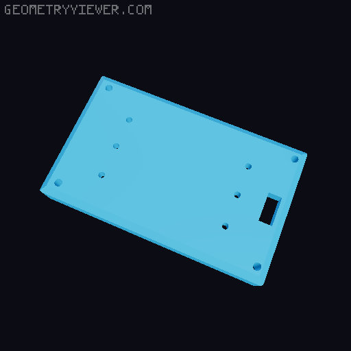 TwoTrees SK1 CYD 3.2" capacitive enclosure and support 3D model thumbnail