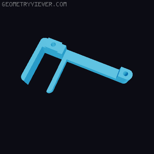 Bed connector of baby bed IKEA GULLIVER and parents bed IKEA ASKVOLL 3D model thumbnail