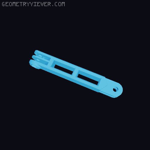 Anti-droop detented arms for Modular Mounting System 3D model thumbnail