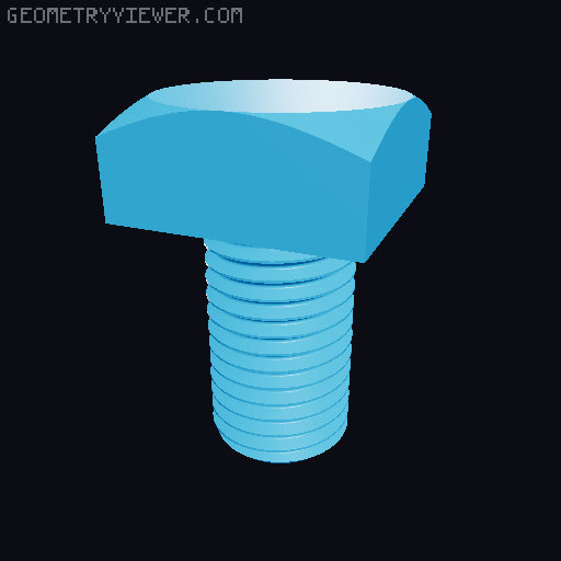 ASME B18.2.1.1 Complete Pack | All Inch Sizes | 60mm | Tuerca y Tornillos .STL | 3D-print optimized 3D model thumbnail