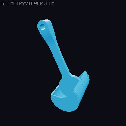 Desktop 'whipper' trebuchet 3D model thumbnail