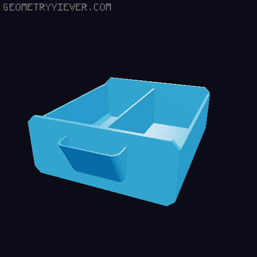 Modular Organizer 3D model thumbnail