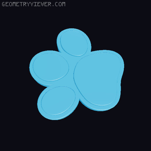 PAW PATROL Badges 3D model thumbnail