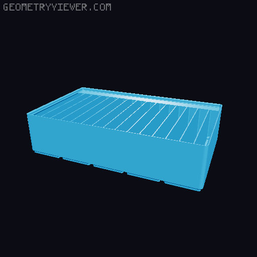Gridfinity Ultra Light Bins - Divider Label Edition 3D model thumbnail