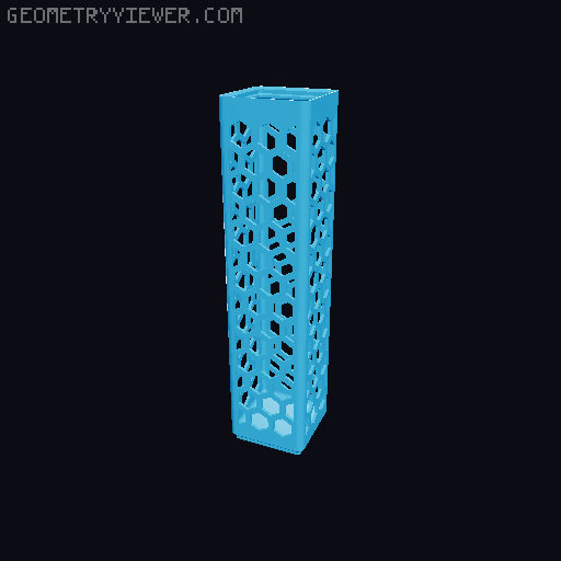 Gridfinity Hex Bins all sizes 3D model thumbnail